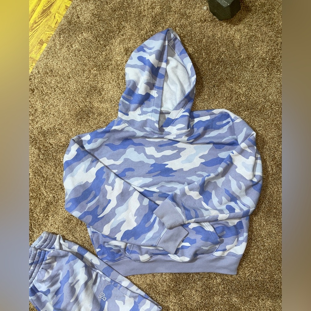 Purple camo be vs pink jogger set